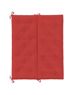 Cuscini per Panca 2 pz Rossi 120x50x7 cm in Tessuto Oxford
