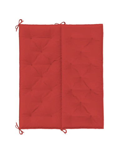 Cuscini per Panca 2 pz Rossi 120x50x7 cm in Tessuto Oxford