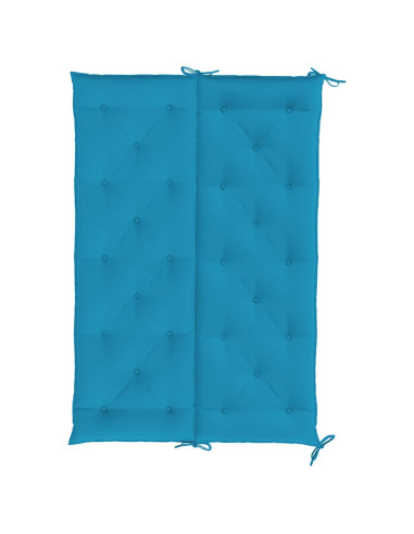 Cuscini per Panca 2 pz Azzurri 150x50x7 cm in Tessuto Oxford