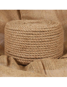 Spago in juta 2 pcs 100 m 2 Naturale 100% juta Tossa