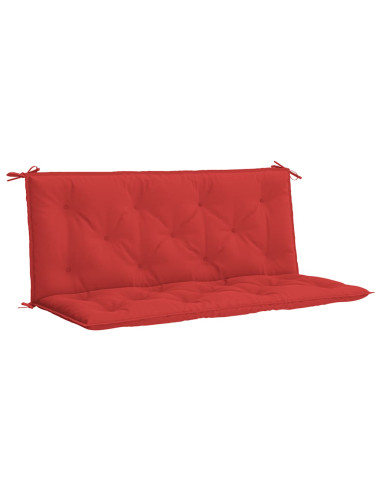 Cuscini per Panca 2 pz Rossi 120x50x7 cm in Tessuto Oxford