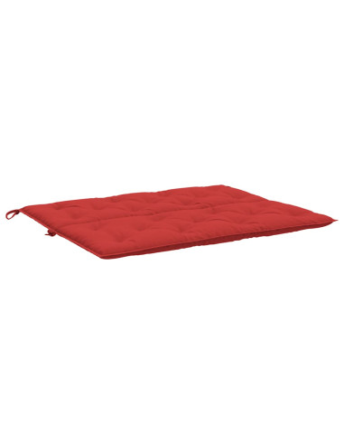 Cuscini per Panca 2 pz Rossi 120x50x7 cm in Tessuto Oxford