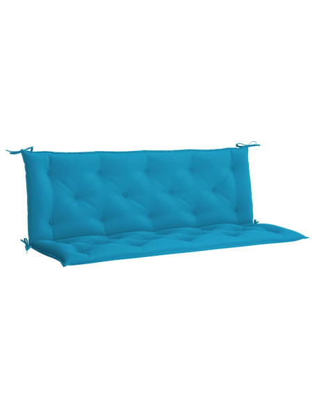 Cuscini per Panca 2 pz Azzurri 150x50x7 cm in Tessuto Oxford