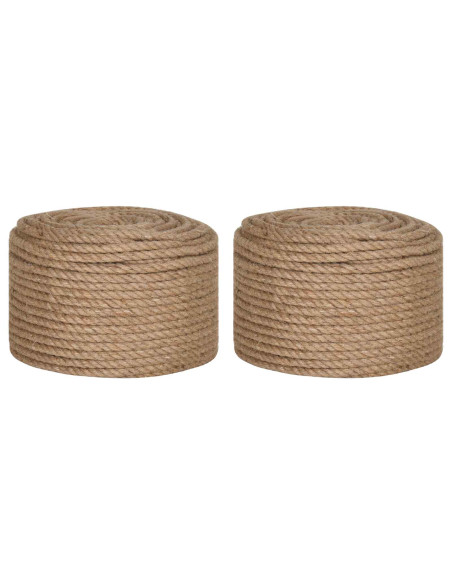 Spago in juta 2 pcs 100 m 2 Naturale 100% juta Tossa