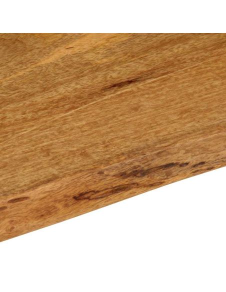 Piano Tavolo 100x60x2,5 cm Bordi Vivi in Legno Massello Mango
