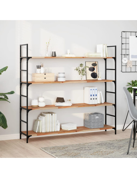 Mensole da Parete 4 pz 160x30x2 cm Legno Acacia Rifinito a Olio