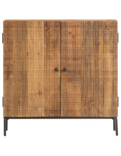 Credenza 75x30x75 cm in Legno Massello di Mango