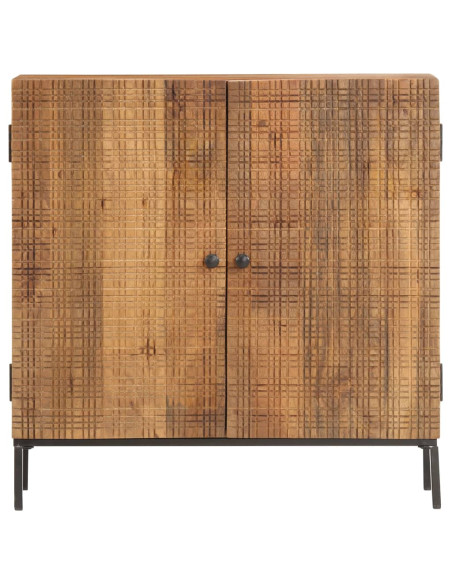 Credenza 75x30x75 cm in Legno Massello di Mango