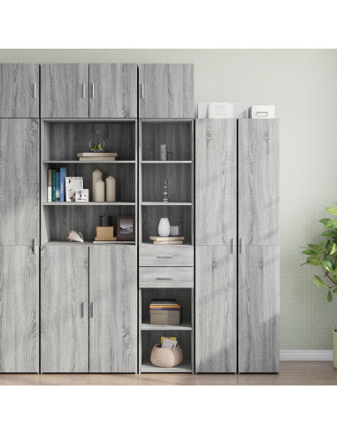 Mobile Sottile Grigio Sonoma 40x42,5x225 cm in Truciolato