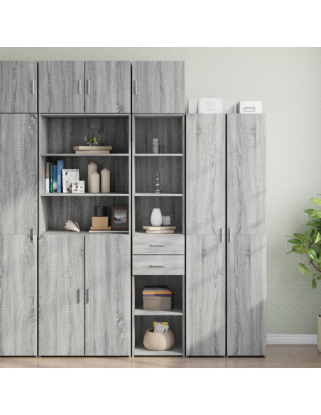 Mobile Sottile Grigio Sonoma 40x42,5x225 cm in Truciolato