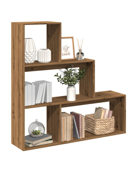 Libreria 3Ripiani Rovere Artigianale 123x29x123cm in Truciolato