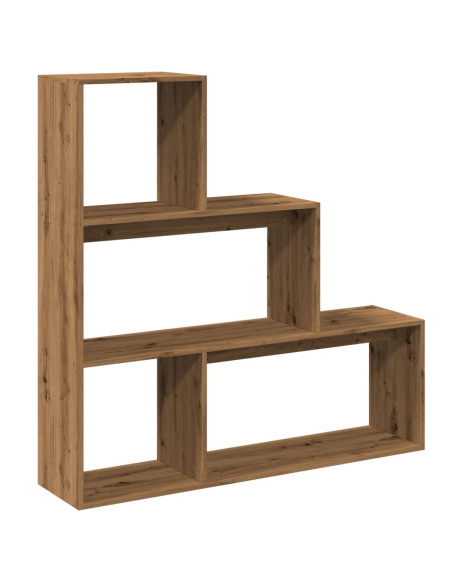 Libreria 3Ripiani Rovere Artigianale 123x29x123cm in Truciolato