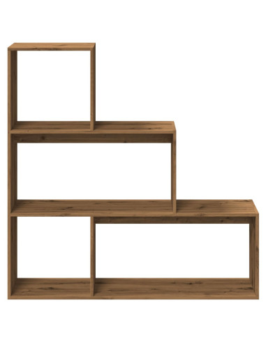 Libreria 3Ripiani Rovere Artigianale 123x29x123cm in Truciolato
