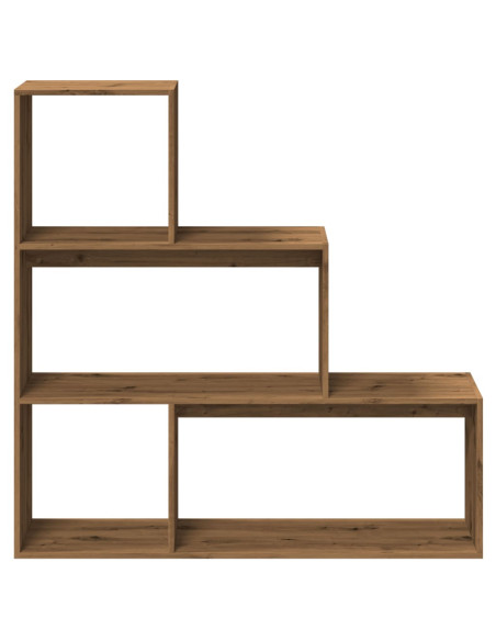 Libreria 3Ripiani Rovere Artigianale 123x29x123cm in Truciolato
