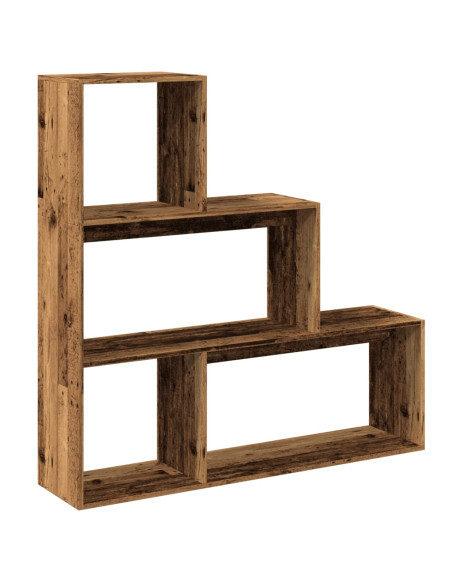 Libreria Divisorio 3Ripiani Legno Antico 123x29x123 Truciolato