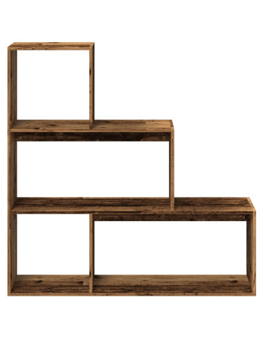 Libreria Divisorio 3Ripiani Legno Antico 123x29x123 Truciolato