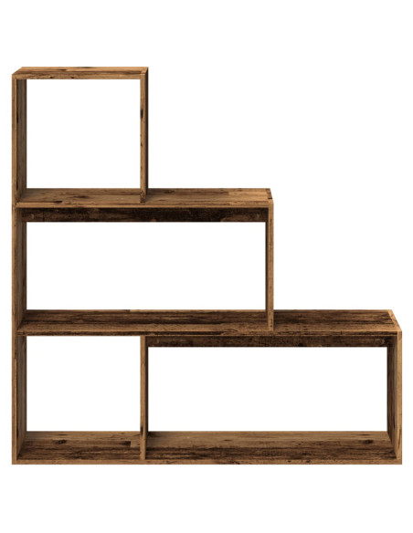 Libreria Divisorio 3Ripiani Legno Antico 123x29x123 Truciolato
