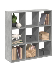 Libreria Divisorio Grigio Cemento 102x29x103,5 cm in Truciolato