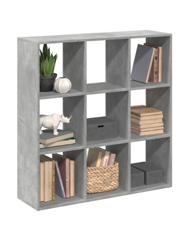 Libreria Divisorio Grigio Cemento 102x29x103,5 cm in Truciolato