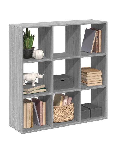 Libreria Divisorio Grigio Sonoma 102x29x103,5 cm in Truciolato