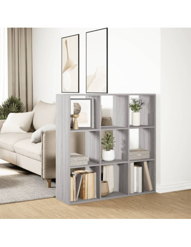 Libreria Divisorio Grigio Sonoma 102x29x103,5 cm in Truciolato