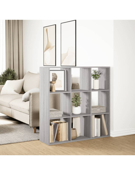 Libreria Divisorio Grigio Sonoma 102x29x103,5 cm in Truciolato
