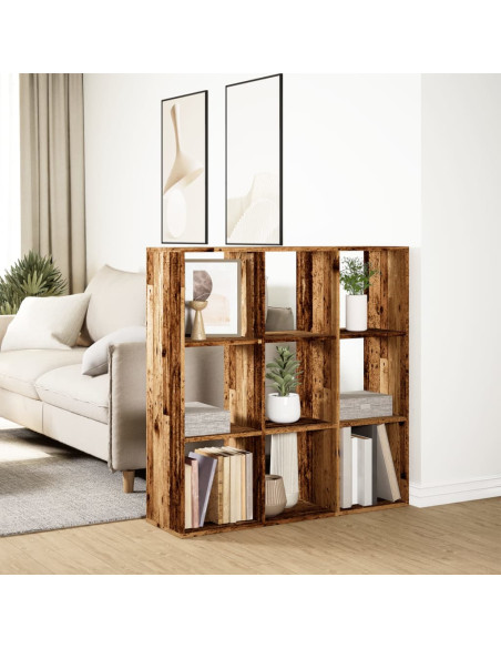 Libreria Divisorio Legno Antico 102x29x103,5 cm in Truciolato