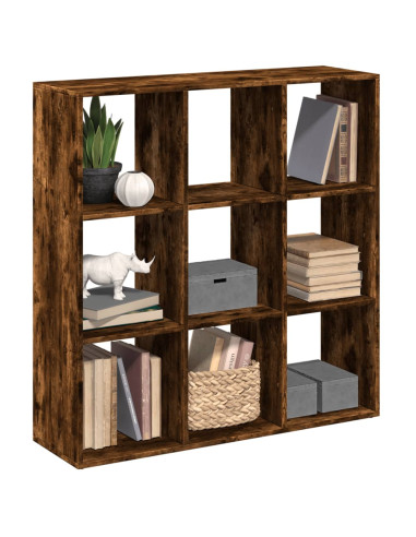 Libreria Divisorio Rovere Fumo 102x29x103,5 cm in Truciolato