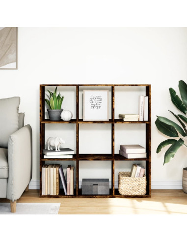 Libreria Divisorio Rovere Fumo 102x29x103,5 cm in Truciolato