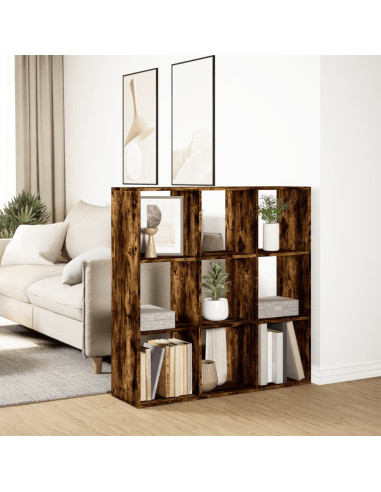 Libreria Divisorio Rovere Fumo 102x29x103,5 cm in Truciolato