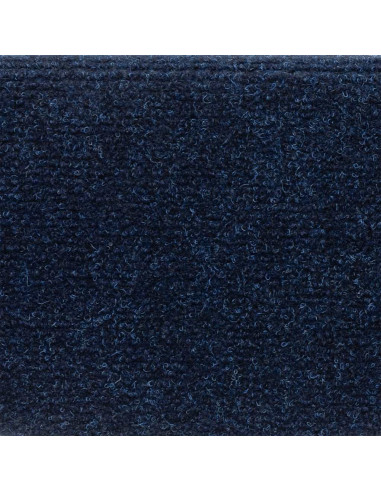 Tappetini per scale autoadesivi 10 pz 56x17x3 cm blu navy semicircolari