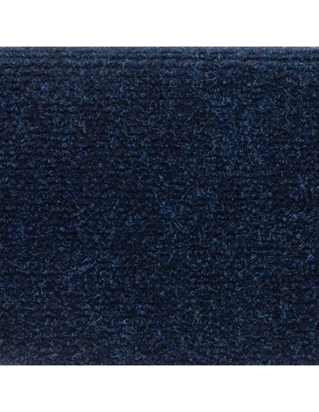 Tappetini per scale autoadesivi 10 pz 56x17x3 cm blu navy semicircolari