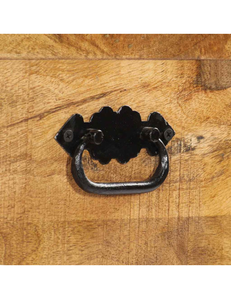 Scarpiera 86x35x55 cm in Legno Massello di Mango