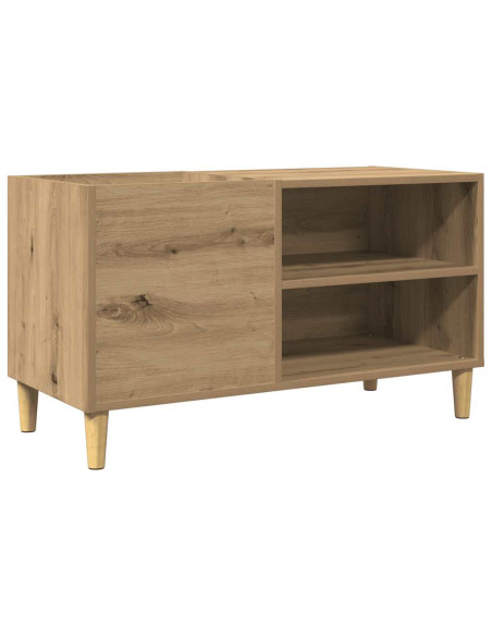 Mobile Porta Dischi Rovere Artigianale 84,5x38x48cm Multistrato