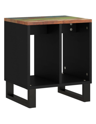 Tavolino 40x31x46 cm Legno Massello Recupero e Multistrato