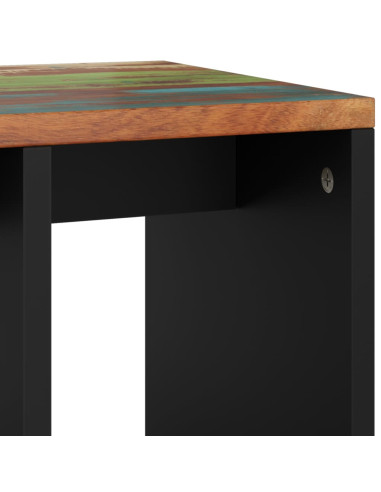Tavolino 40x31x46 cm Legno Massello Recupero e Multistrato