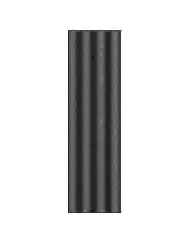 Zerbino a Strisce Nere e Grigie 115x400 cm