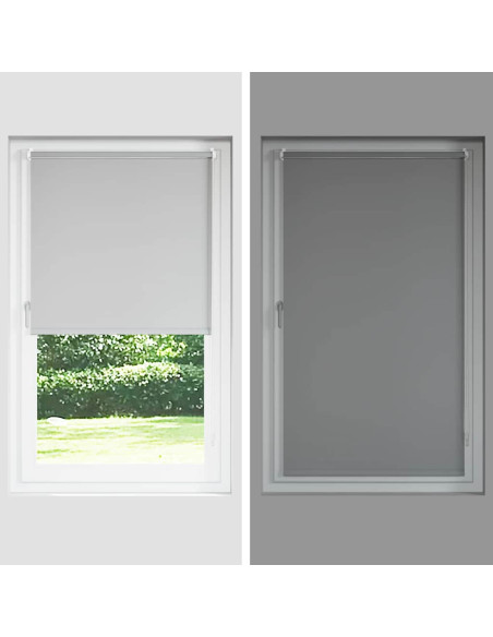 Tenda a Rullo Oscurante 40x210 cm Larghezza Tessuto 35,7 cm