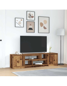 Mobile Porta TV Legno Antico 188,5x41x50 cm in Truciolato