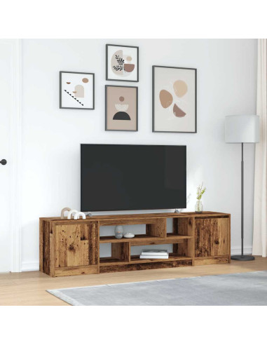Mobile Porta TV Legno Antico 188,5x41x50 cm in Truciolato