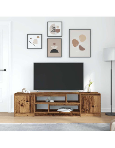 Mobile Porta TV Legno Antico 188,5x41x50 cm in Truciolato
