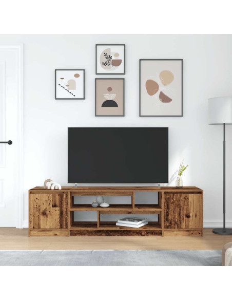 Mobile Porta TV Legno Antico 188,5x41x50 cm in Truciolato