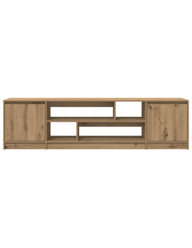 Mobile Porta TV Rovere Artigianale 188,5x41x50cm in Truciolato
