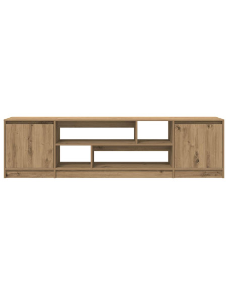 Mobile Porta TV Rovere Artigianale 188,5x41x50cm in Truciolato