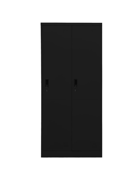 Armadio Nero 80x50x180 cm in Acciaio