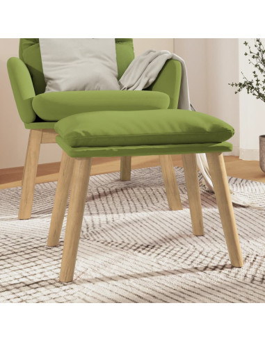 Poggiapiedi Verde Chiaro 45x29,5x35 cm in Velluto