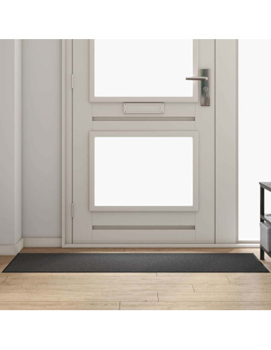 Tappetino Antracite e Nero 60 x 180 cm 100% Poliammide