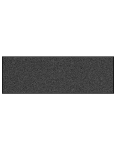 Tappetino Antracite e Nero 60 x 180 cm 100% Poliammide