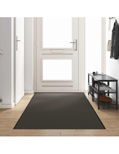Tappetino Antracite e Nero 120 x 400 cm 100% Poliammide