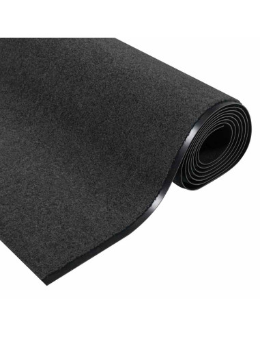 Tappetino Antracite e Nero 120 x 400 cm 100% Poliammide